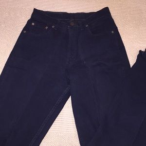Navy blue vintage Levi’s. Size 30.